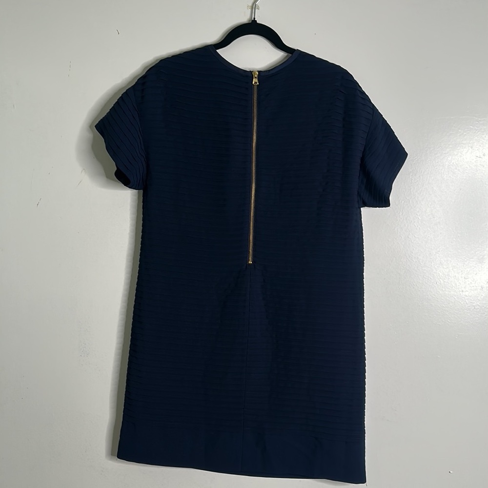 J crew navy blue pleated mini dress size 8 - Picture 11 of 13